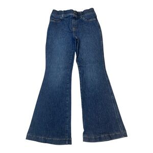 Spanx High Rise Boot Cut Blue Denim Pull On Shapeware Jeans Women’s Size M